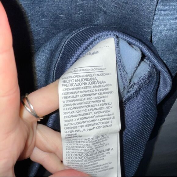 Men's Navy Blue Under Armour Logo Hooded Sweatshirt - Picture 6 of 7